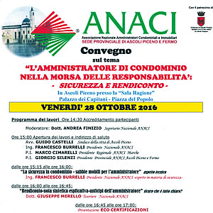 Convegno ANACI AP del 28-10-2016 Palazzo dei Capitani - ANACI Ascoli Piceno Fermo